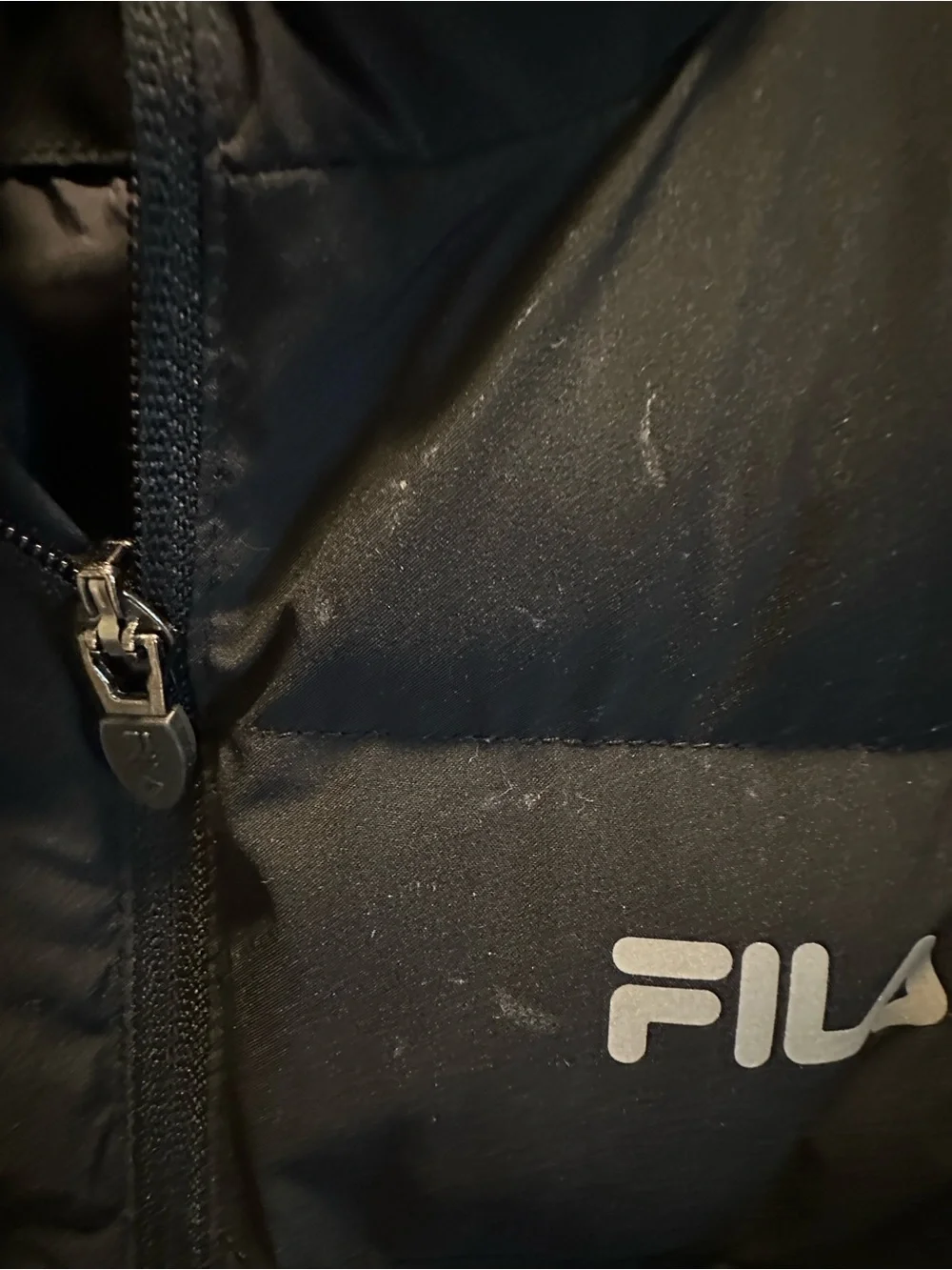 FILA Kids Black Quilted Puffer Jacket